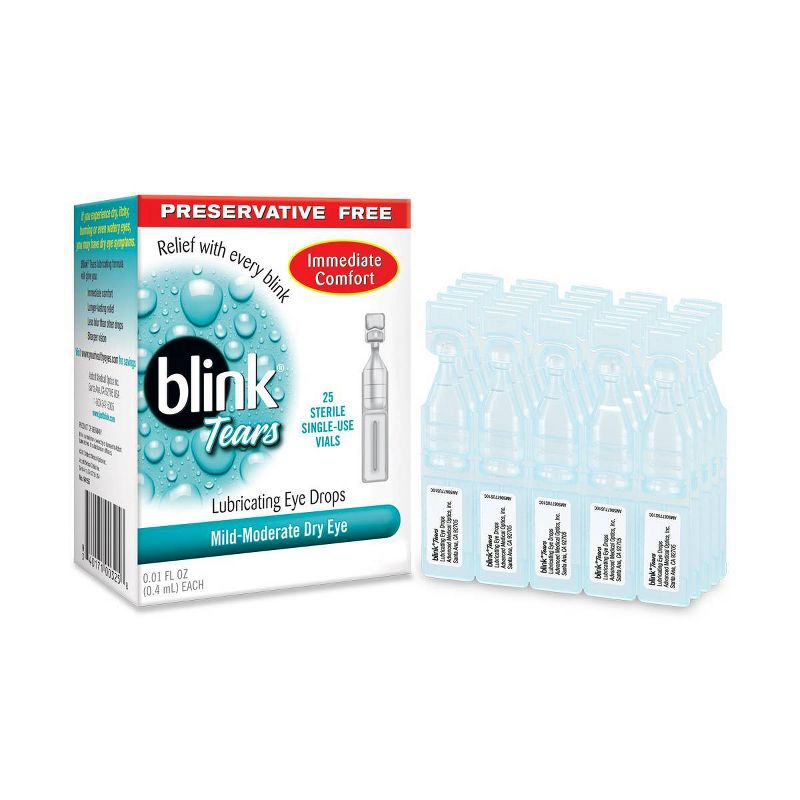 Blink Tears Preservative Free Lubricating Eye Drops - 25ct