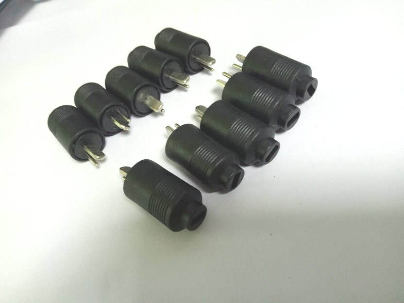 2Pcs 2 Pin DIN Male Speaker Plug 2-Pin Plug Hifi Loudspeaker Solder adapter Selling