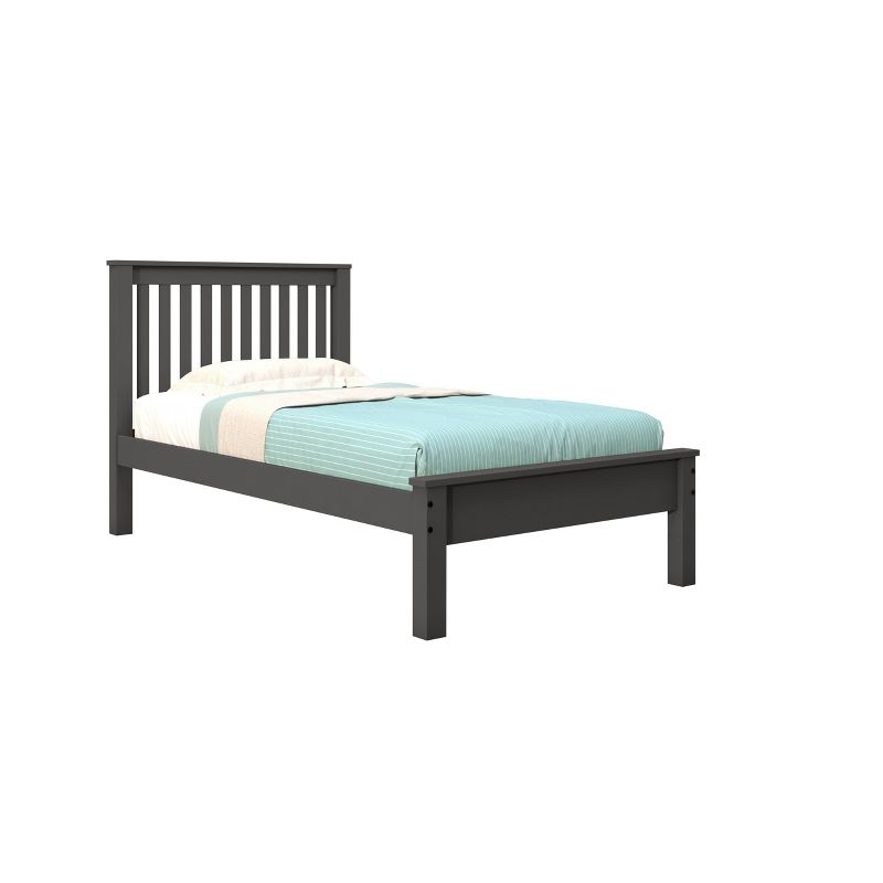 Twin Contemporary Bed Dark Gray - Donco Kids