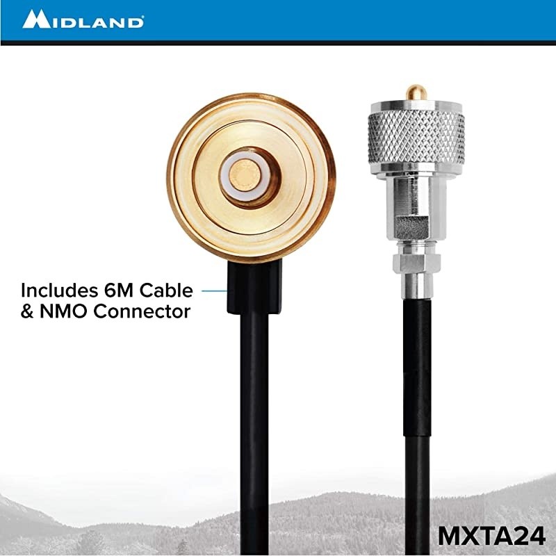 6 Meter Antenna Cable with NMO Connector Works with MicroMobile MXT105 MXT115 MXT275 MXT400
