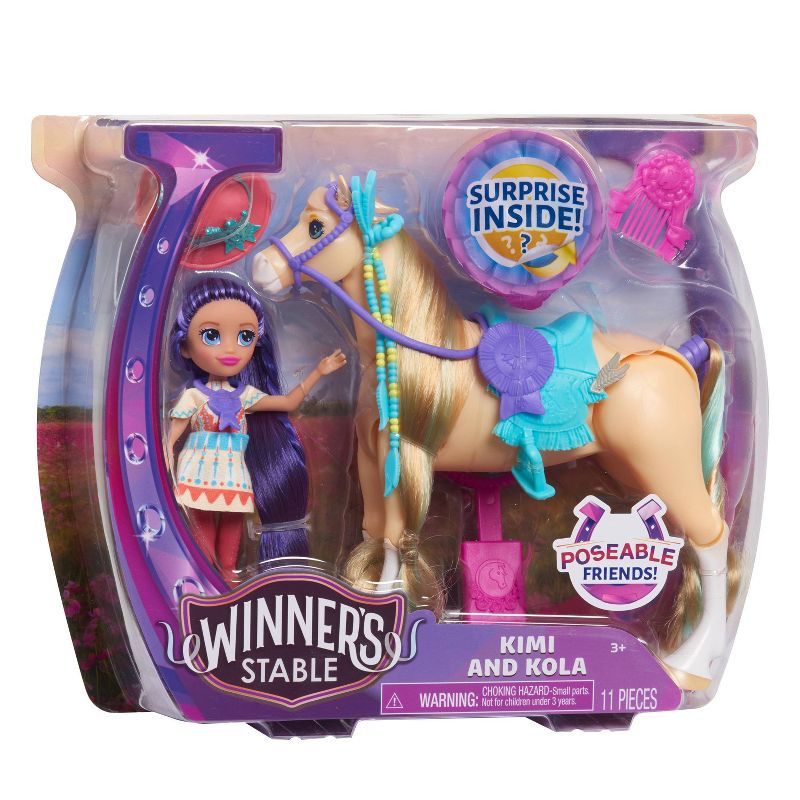 Winner's Stable Kimi & Kola Doll & Horse Figure Set 11pc