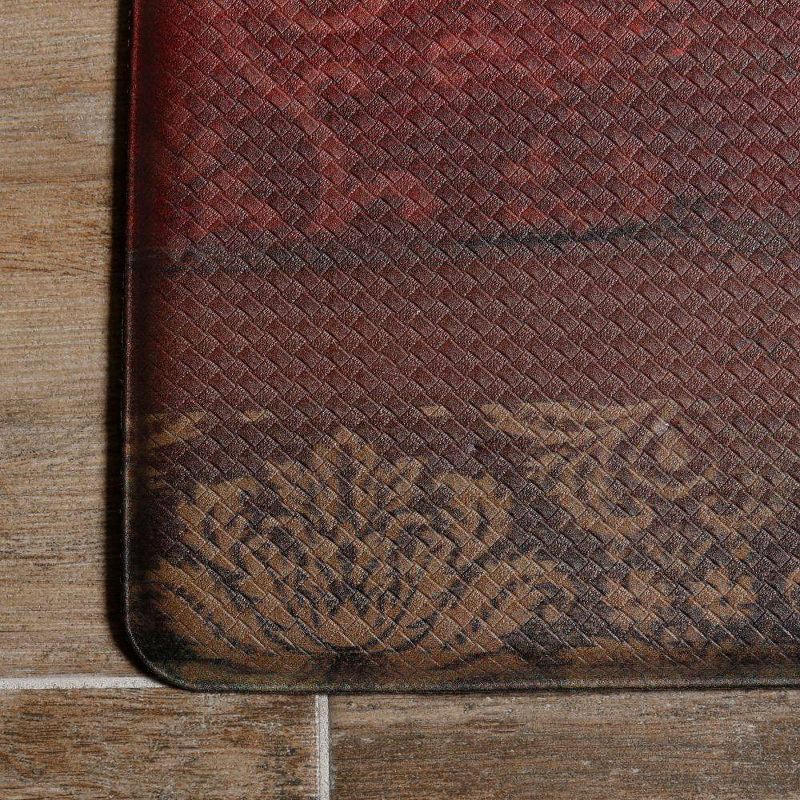 Home Dynamix 19" x 35" New Coffee Kitchen Mat Red