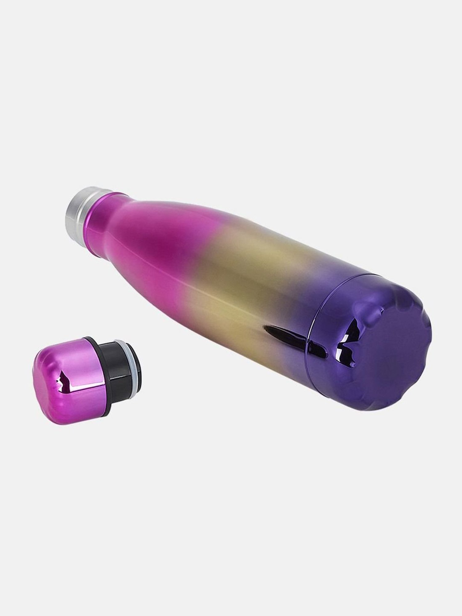 Living Scapes by Pantaloons Purple Steel Water Bottles (0.5 L)