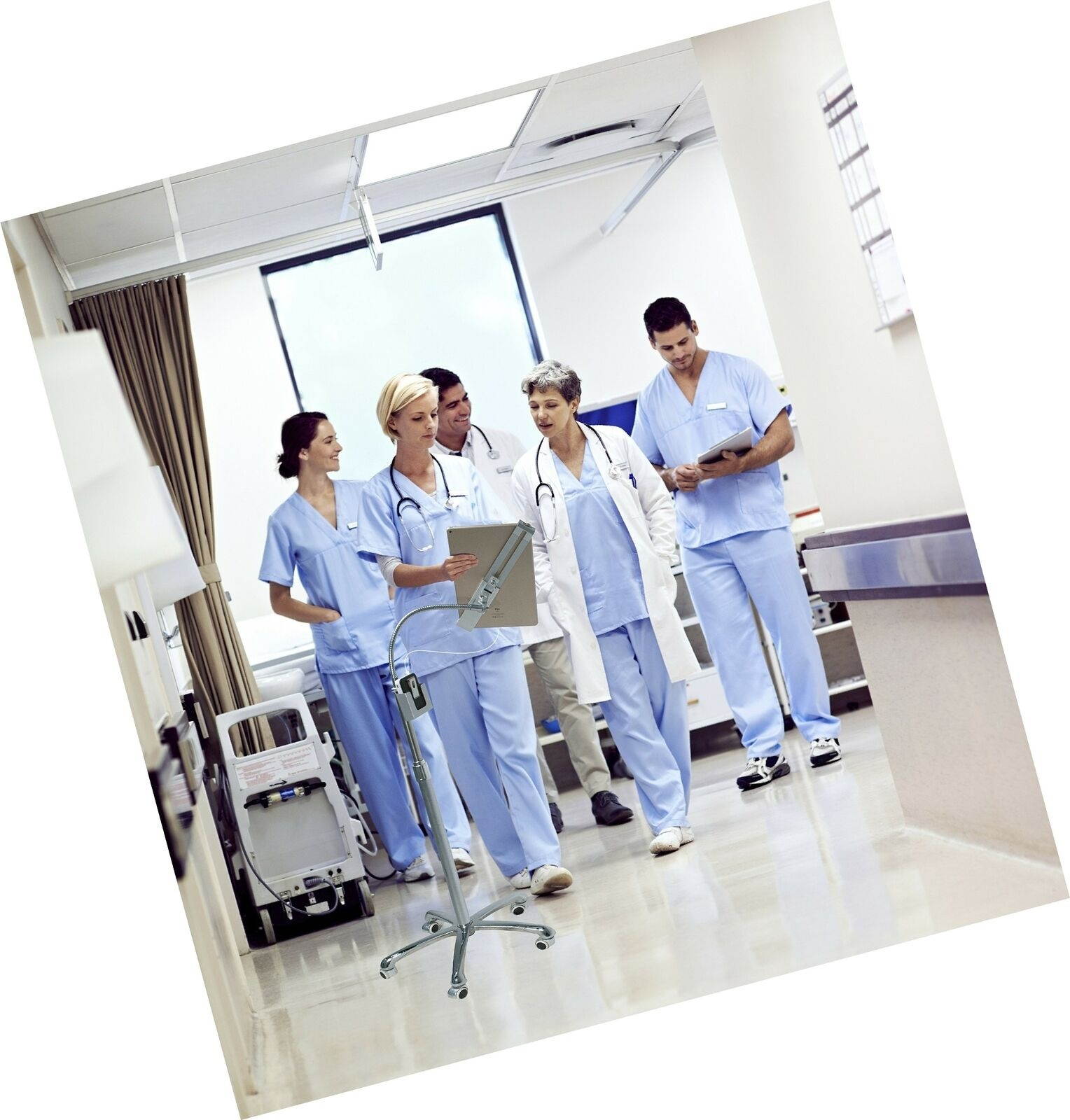 CTA Digital: Heavy-Duty Height-Adjustable, Rotating Tablet Stand with Securit...