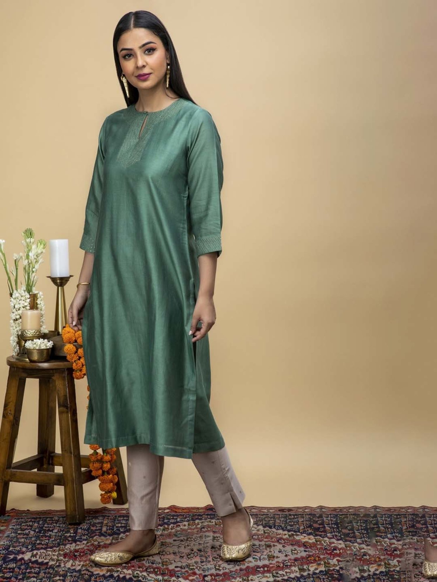 Smriti Gupta Srijana Green Kurta