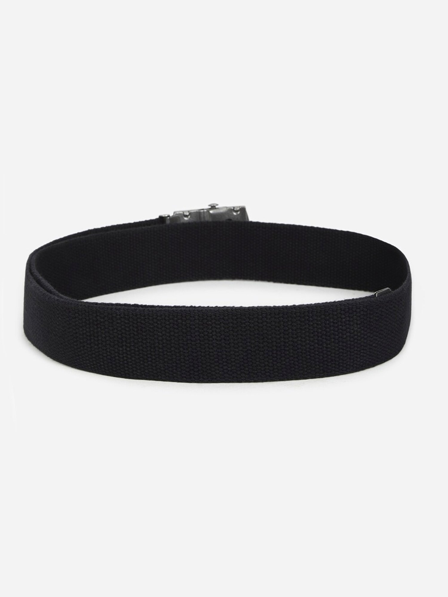 American Eagle Black Leather Textured Waist Belt
