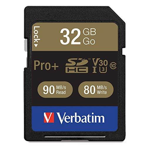 Verbatim Memory Card SDHC 90MB/s Read Speed 32GB BK/GD 49196
