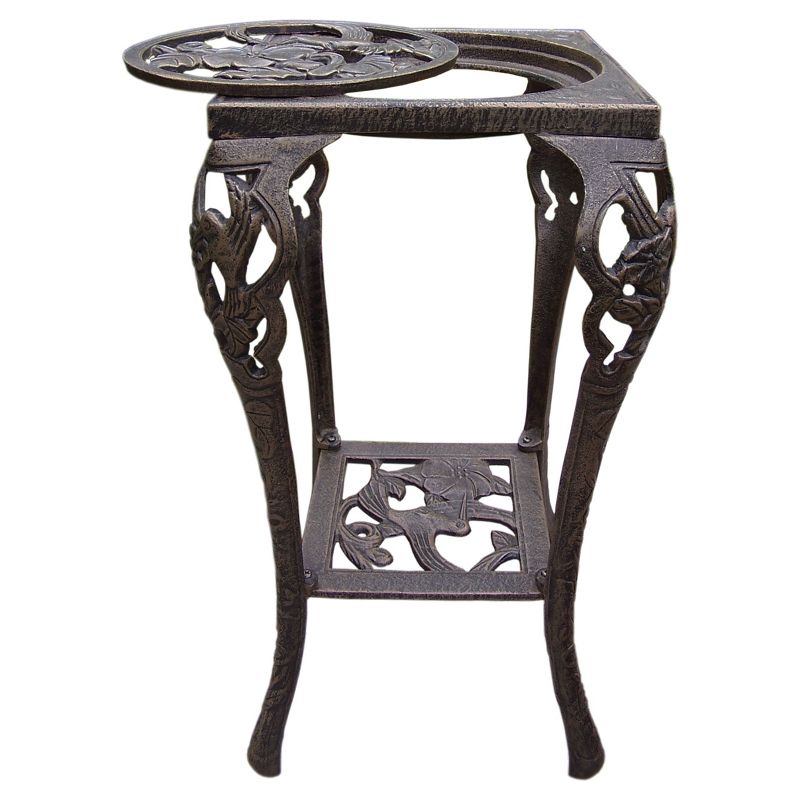 14" Square Oakland Plant Stand - Bronze