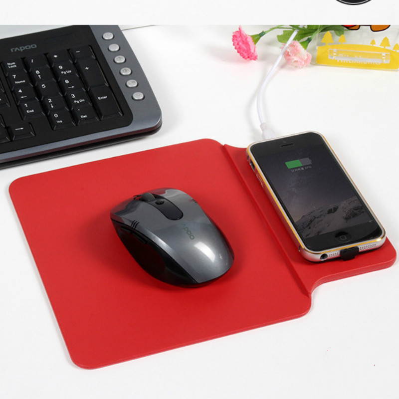 Universal Qi Wireless Charger With Mouse Pad 2 In 1 Charging Pad For Samsung HTC LG Nexus Lumia