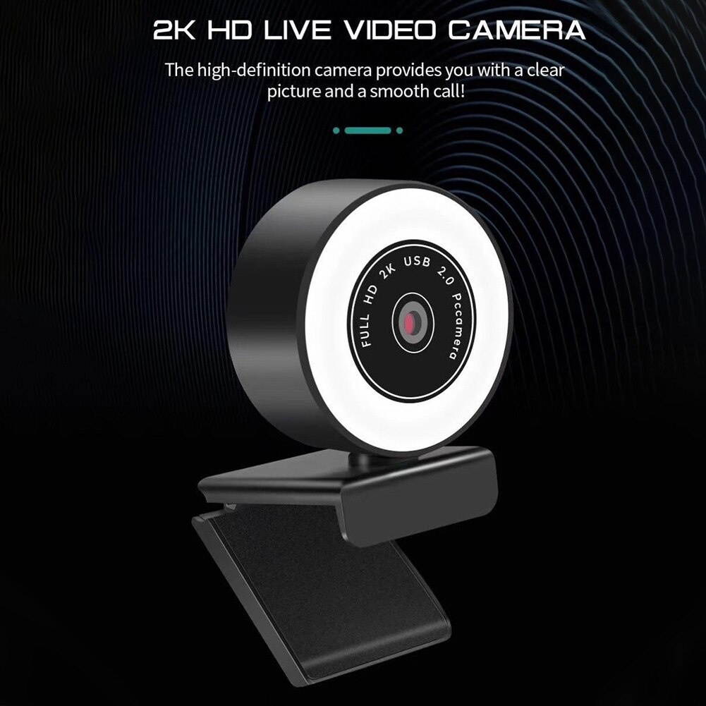 With Microphone HD 1080P Conferencing Video Recording 960A  Pro Ring Light Free Driver Clip On Gaming PC Webcam For Streaming