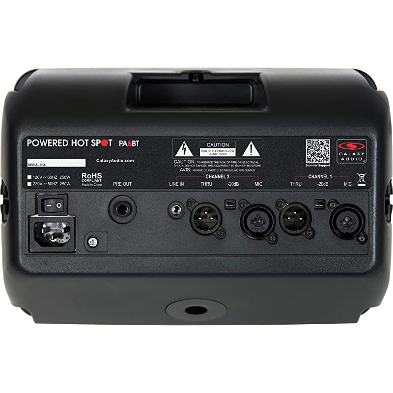 PA6BT 6" 170 Watt 2-Way Powered Hot Spot Monitor Speaker With Bluetooth