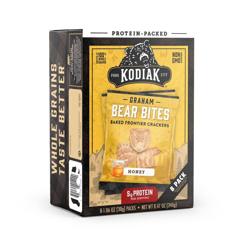 Kodiak Cakes Bear Bites Honey Graham Crackers - 8.48oz