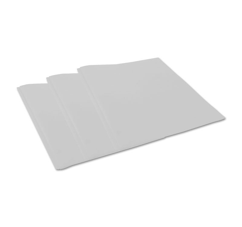 Universal Plastic Twin-Pocket Report Covers with 3 Fasteners 100 Sheets White 10/PK 20554