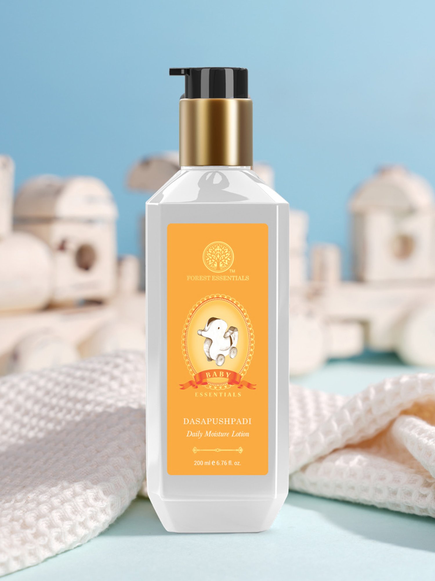 Forest Essentials Ayurvedic Dasapushpadi Daily Body Lotion for Babies - 200 ml