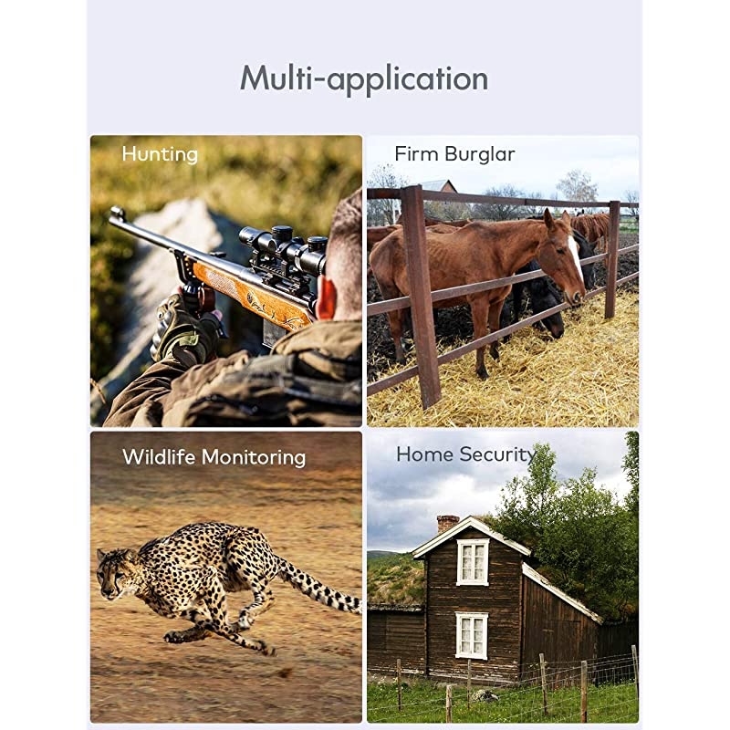 Trail Camera 16MP 1080P NoGlow Infrared Night Vision Hunting Camera for Wildlife Monitoring Garden Home Security Surveillance