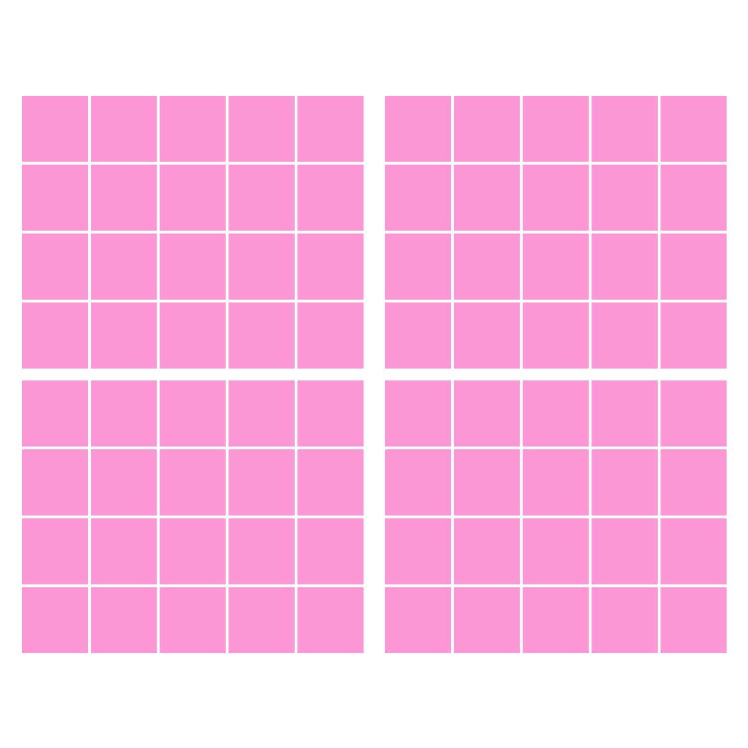 LiteMark 5.5 Inch Golden Yellow Square Decals - Pack of 8