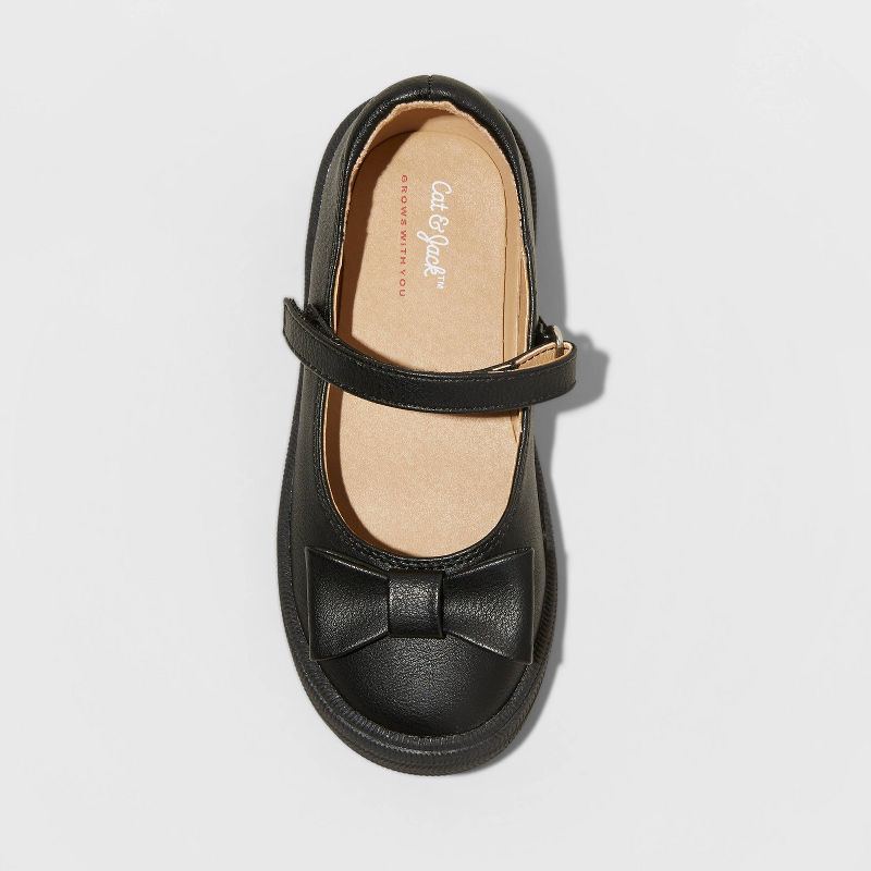 Toddler Girls' Kai Ballet Flats - Cat & Jack™ Black 12