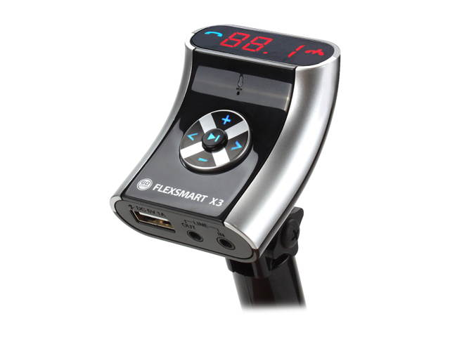 GOgroove FlexSMART X3 Mini Bluetooth FM Transmitter Car Kit w/ Wireless Hands-Free Calling, USB Charging and Audio Playback - Works with Apple iPhone 6s , Samsung S6 Edge, Microsoft Lumia 950 and More