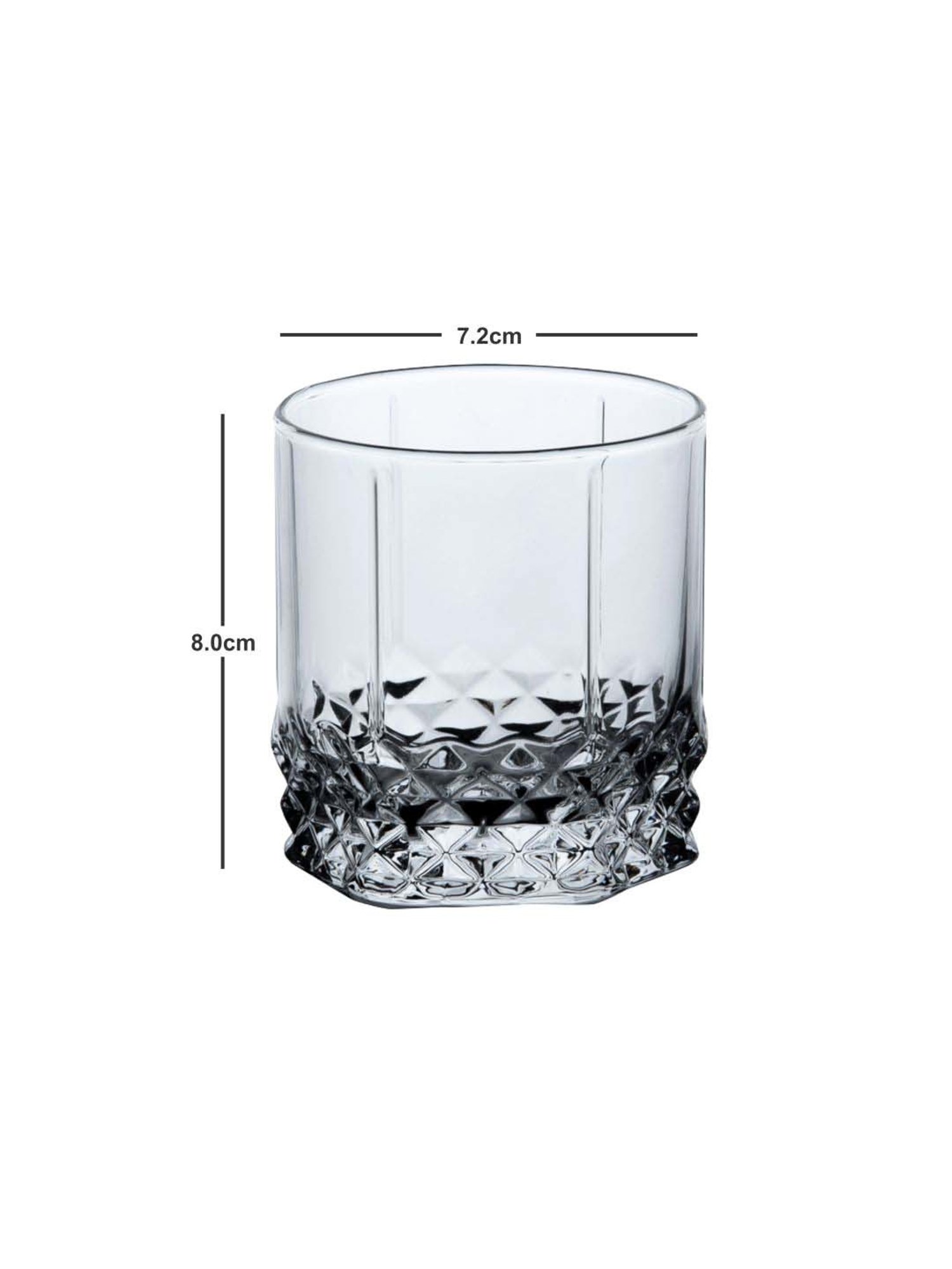 Pasabahce Transparent Glass Tumbler (0.25 L) - Set of 6