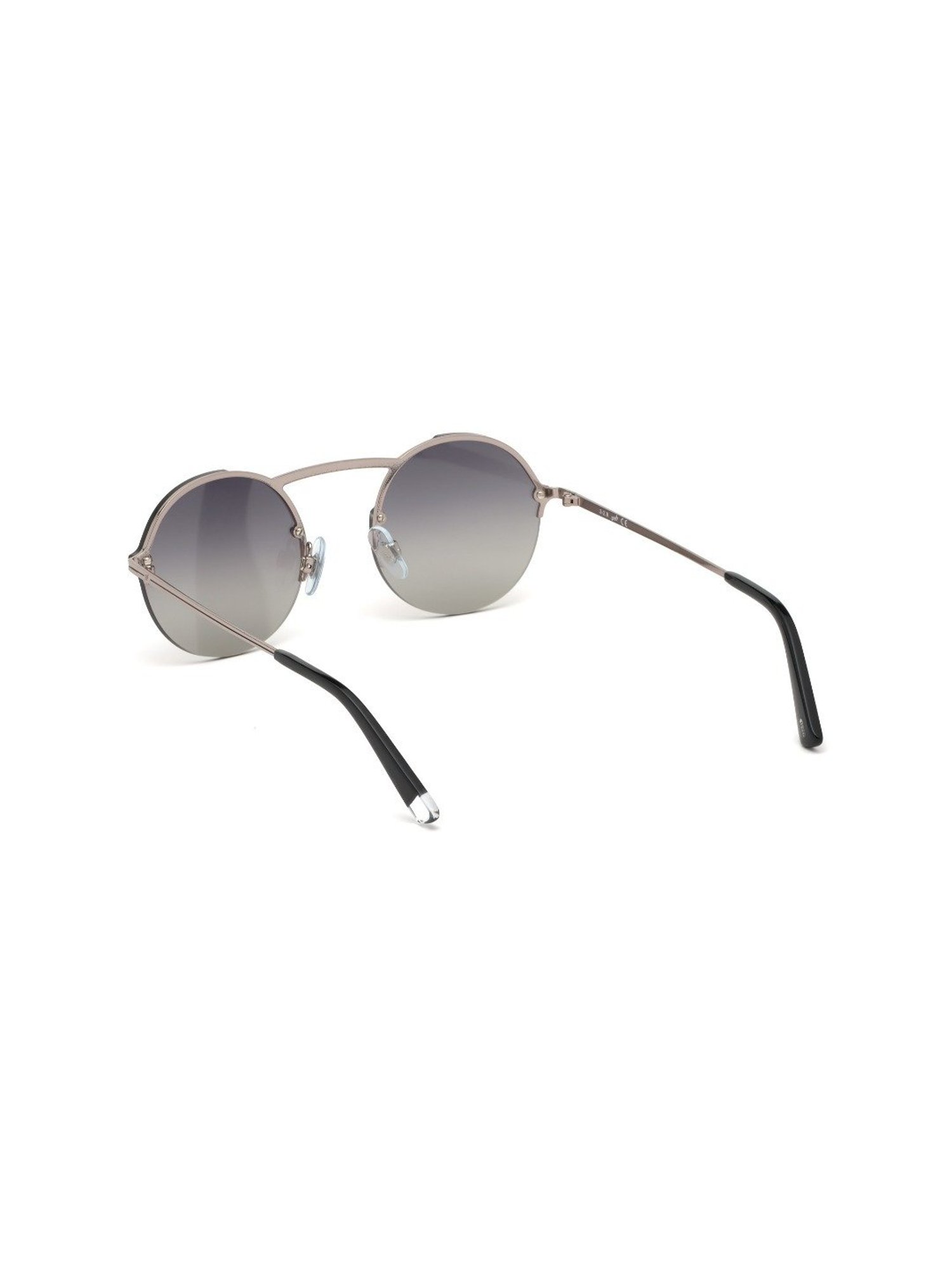 Web Eyewear Grey Round Unisex Sunglasses Designed in Italy