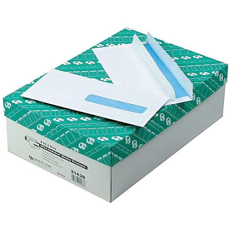 Quality Park Health Form Redi Seal Security Envelope #10 1/2 4 1/2 x 9 1/2 White 500/Box 21438