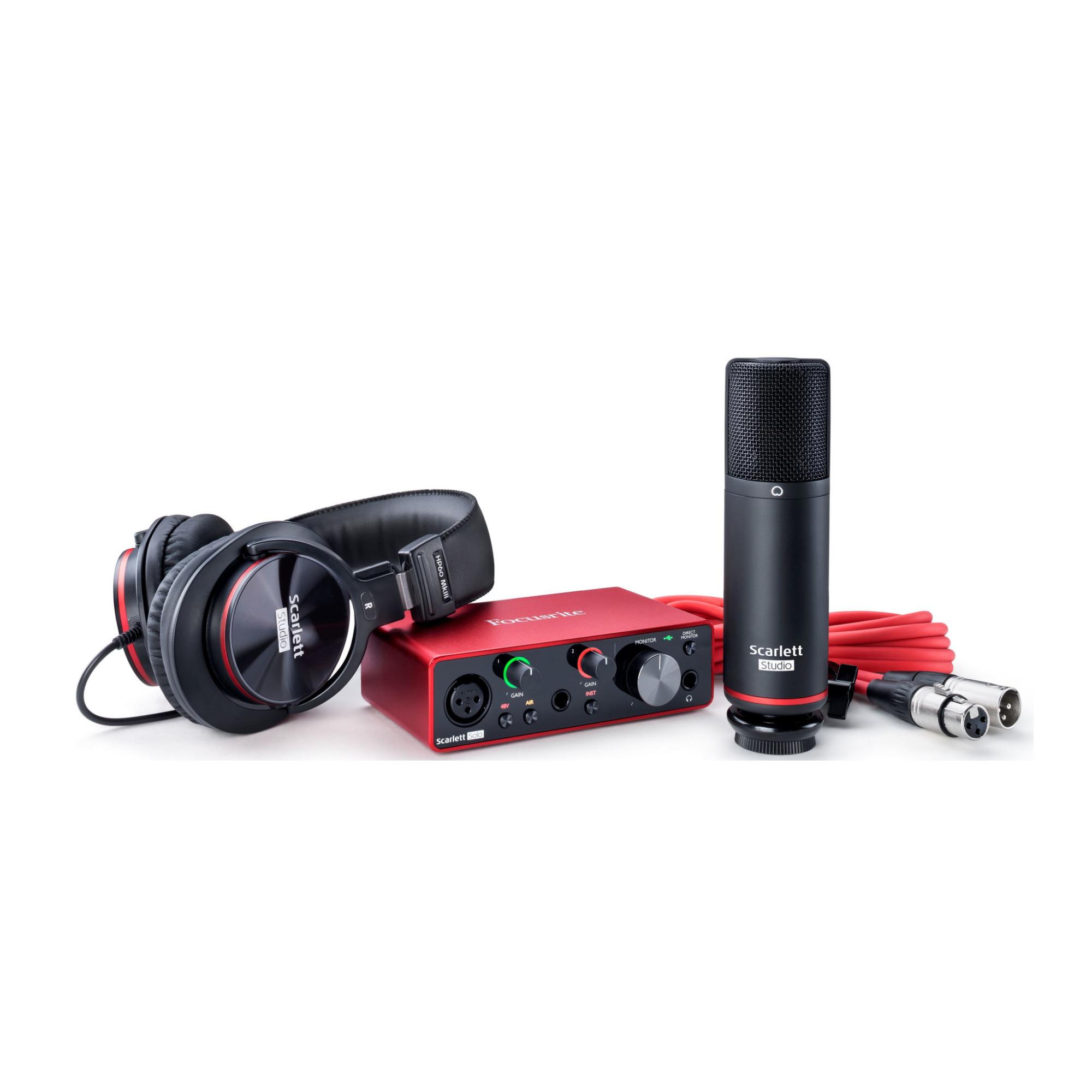 Focusrite Scarlett Solo 3rd Generation Recording Bundle