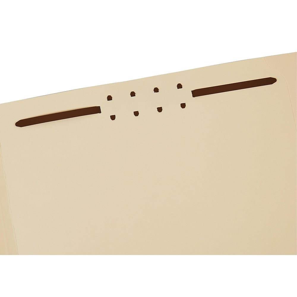 Staples Single-Tab Reinforced Fastener Folders Letter Manila 50/Box 813880