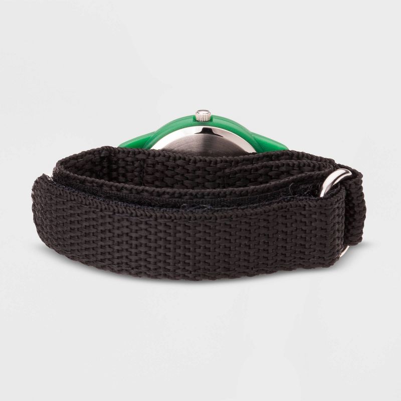 Kids' Disney Toy Story 4 Buzz Lightyear Plastic Time Teacher Watch - Black