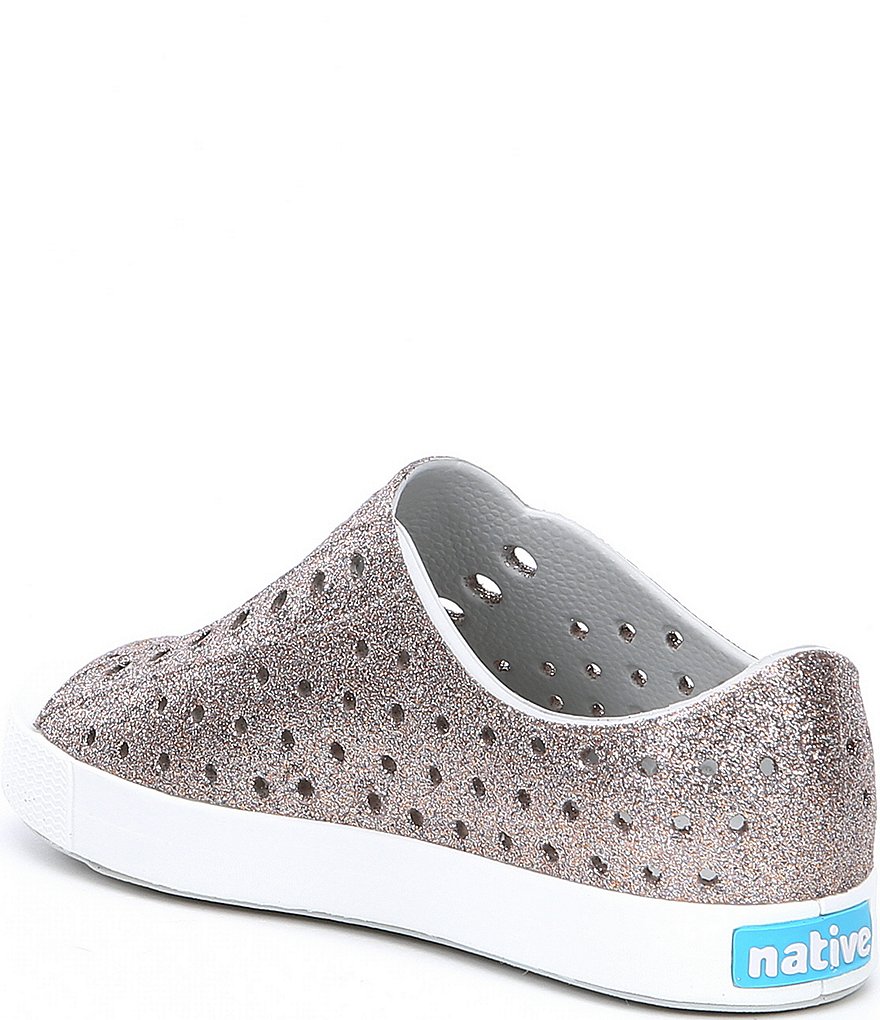 Native Girls' Jefferson Bling Glitter Slip-On Sneakers (Youth)