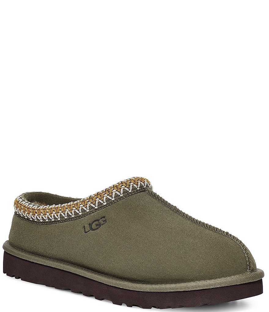 UGG&reg; Men's Scuff Logo Suede Slippers