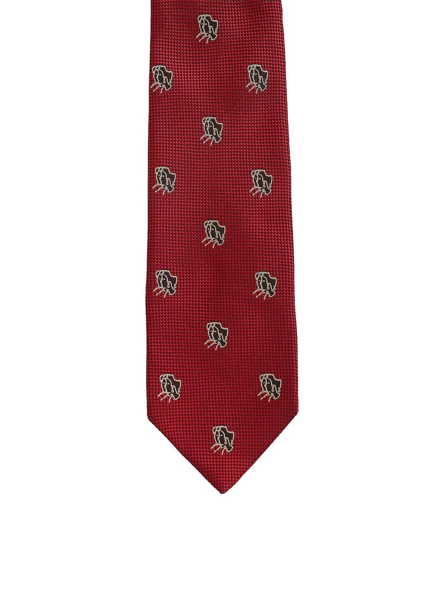 Alvaro Castagnino Red Woven Tie