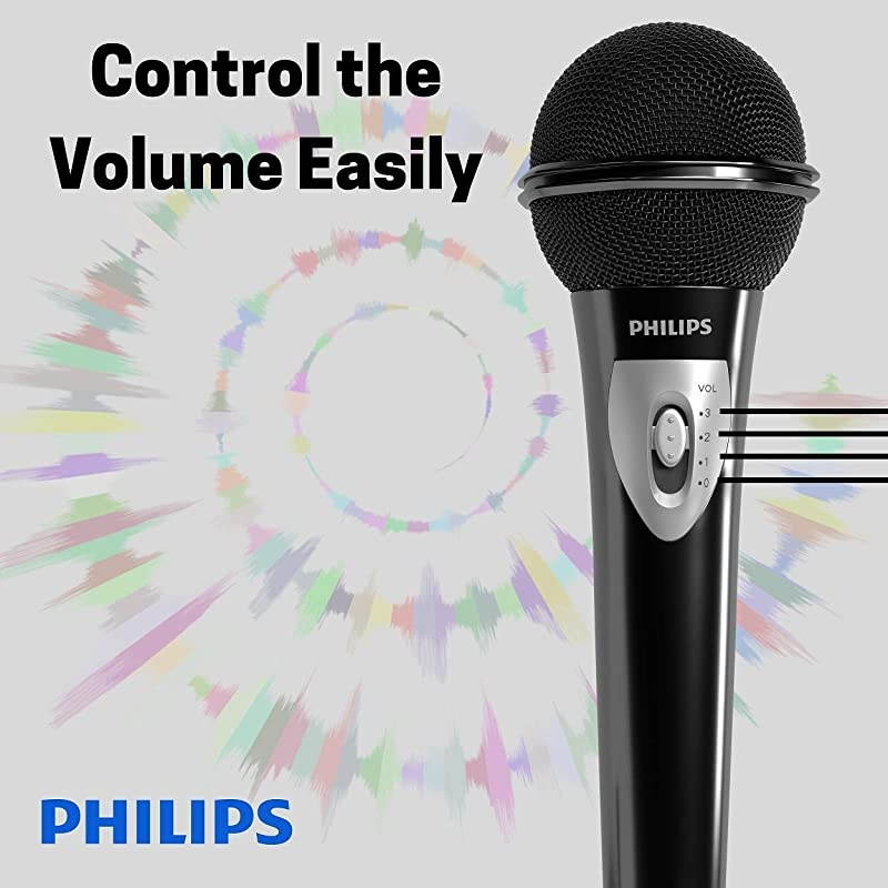 Vocal Dynamic Microphone, Wired Mic Audio Technica Microphone Professional, for Vocal and Singing with Volume Control with 16 Feet XLR Audio Cord