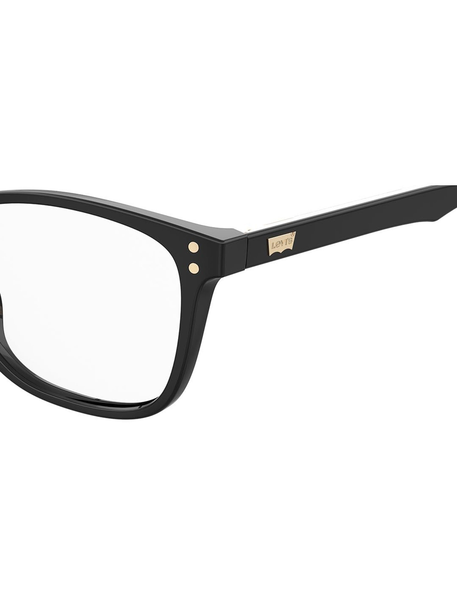 Levi's Black Rectangular Eye Frames for Women