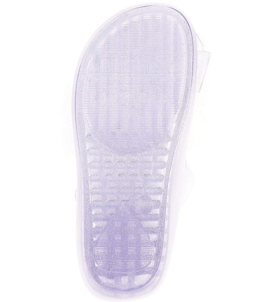 Mini Melissa Girl's Mini Ultra Girl Stars BB Bow Detail Glitter Peep Toe Mary Janes (Toddler)