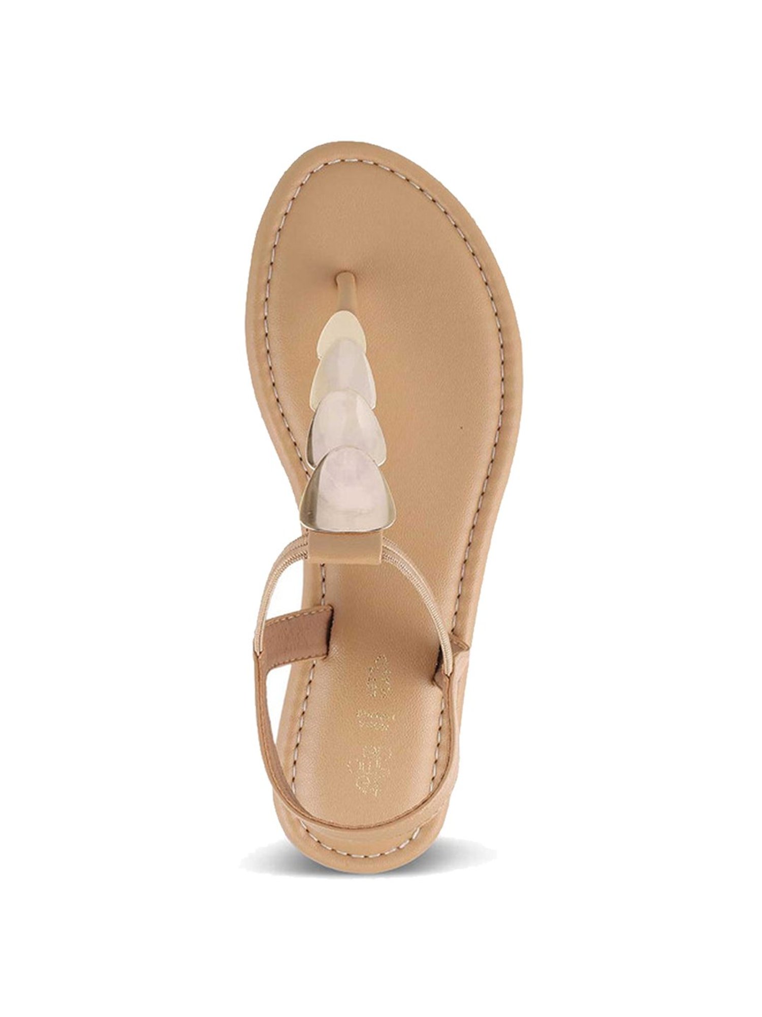 Tresmode Women's Beige Sling Back Sandals