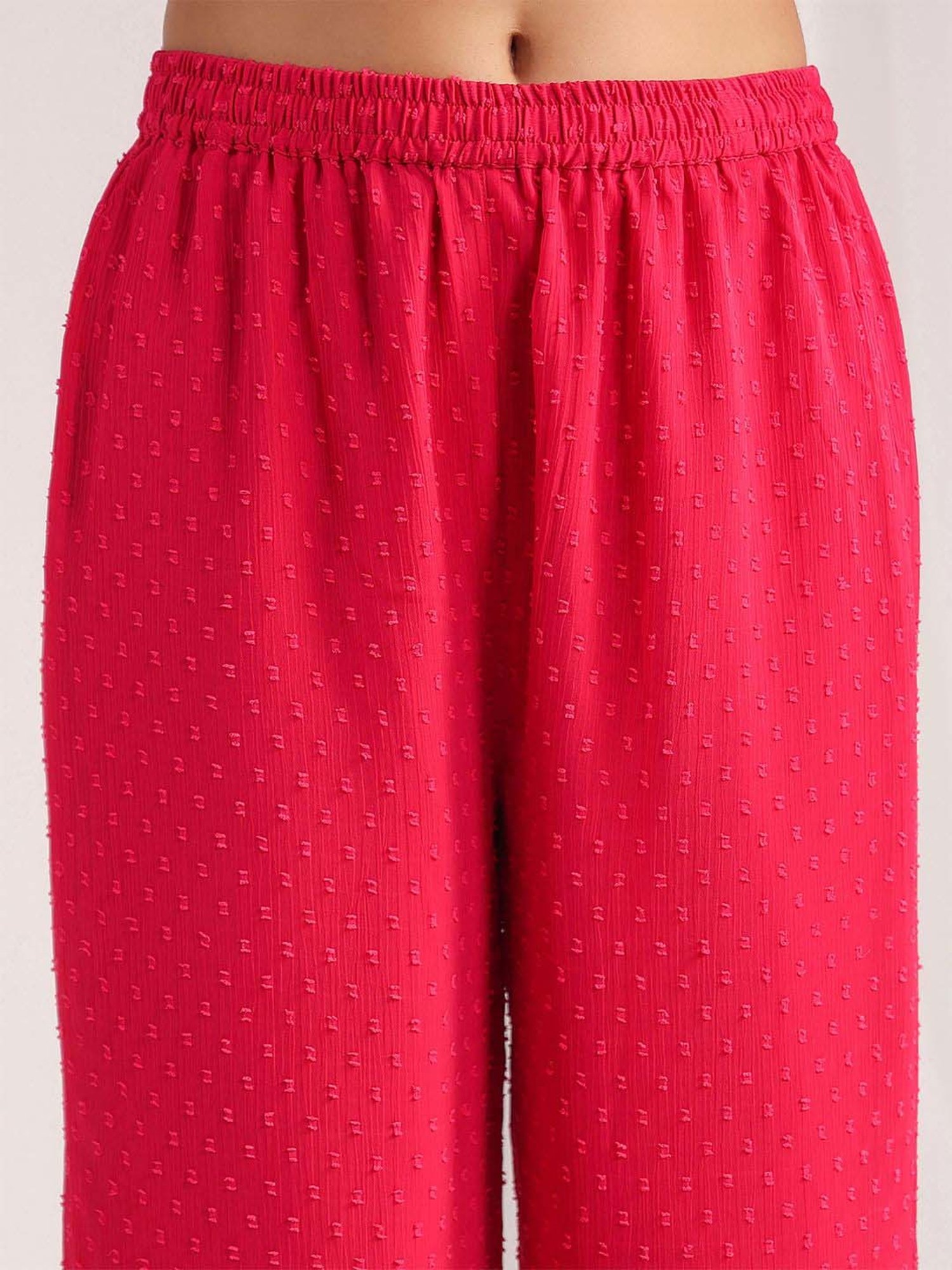 Janasya Pink Self Co-Ord Set