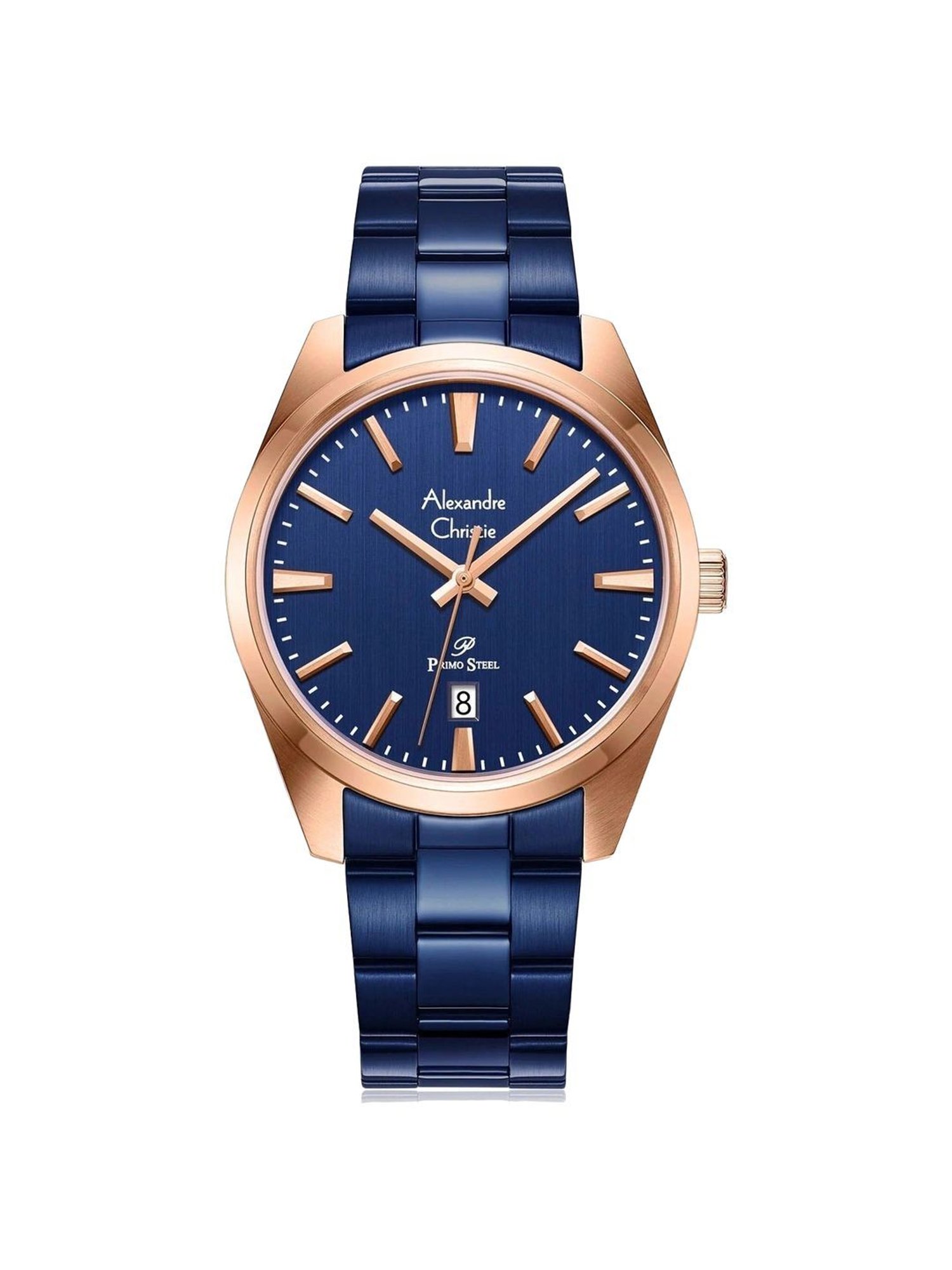 ALEXANDRE CHRISTIE 1035MDBURBU Primo Steel Classic Analog Watch for Men