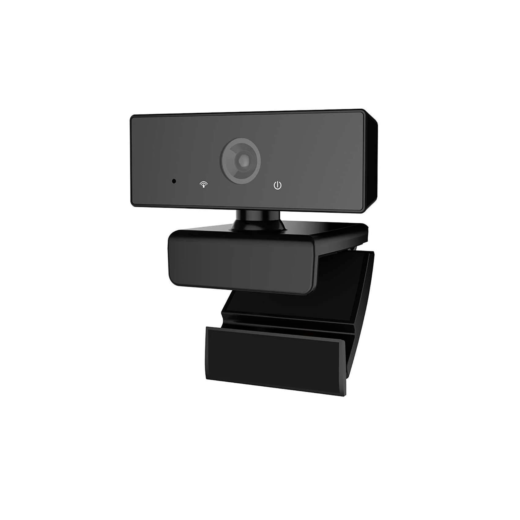 1080P Webcam, NP HD PC Webcam USB Mini Computer Camera Built-in Microphone, Flexible Rotatable Clip, for Laptops, Desktop and Gaming, Black