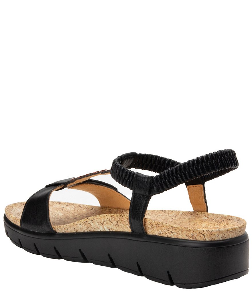 Alegria Harlie T-Strap Ankle Strap Platform Wedge Sandals