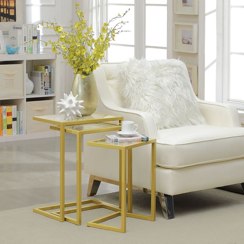 Emil Nesting Table Set Gold - Carolina Chair & Table