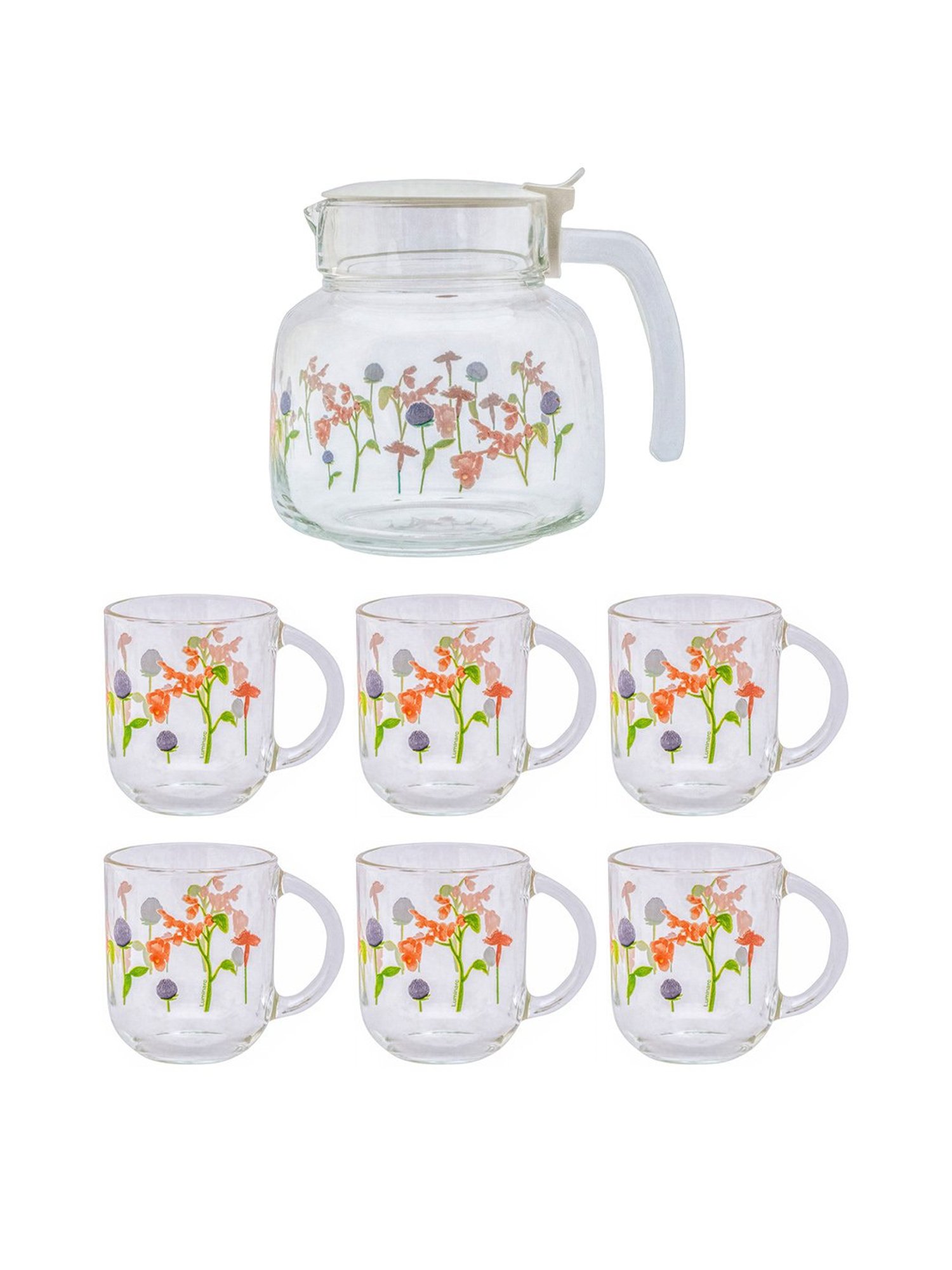 Luminarc Transparent Glass Rozana Coffee Set