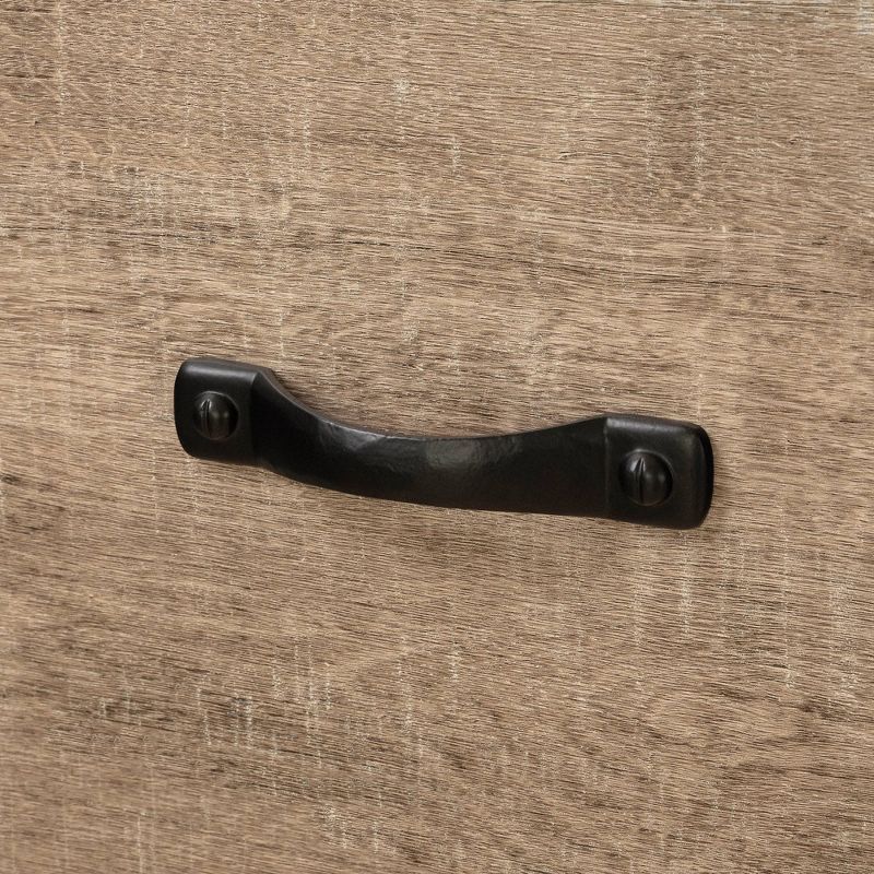 Hankel 4 Drawer Chest Storage Unit Weathered Oak - South Shore