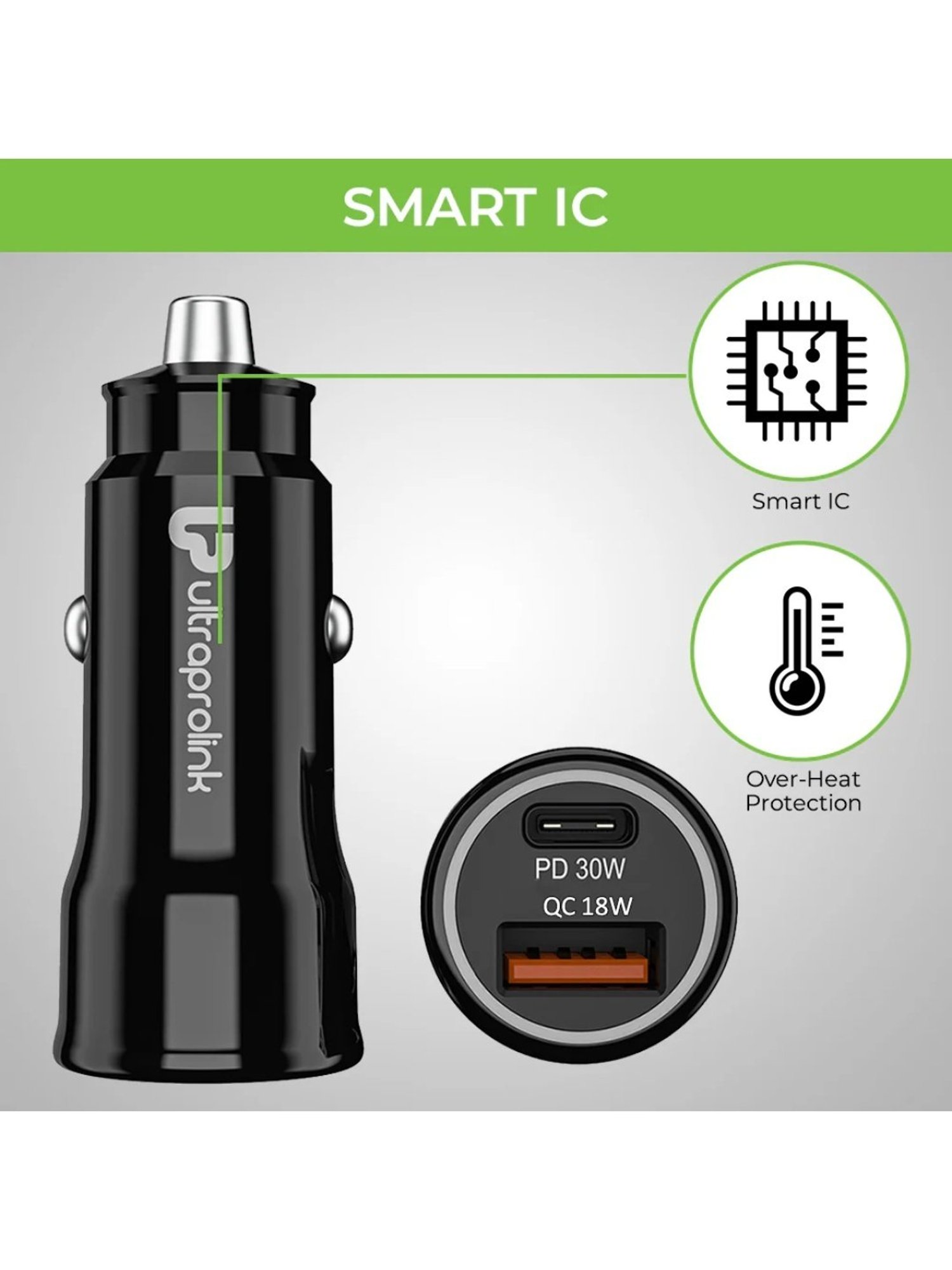 Moerdon SCB138 Fast Charging Data transfer Cable with LED indicator (Black)