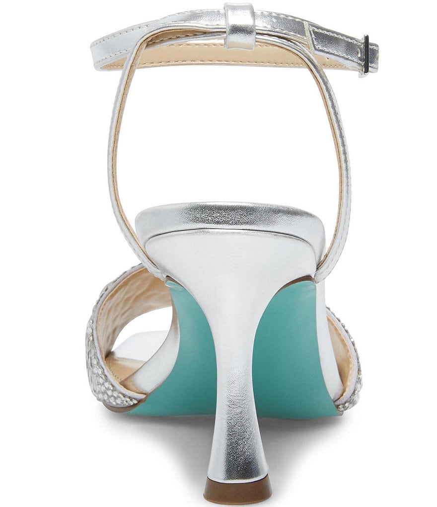 Blue by Betsey Johnson Britt Rhinestone Square Toe Dress Sandals