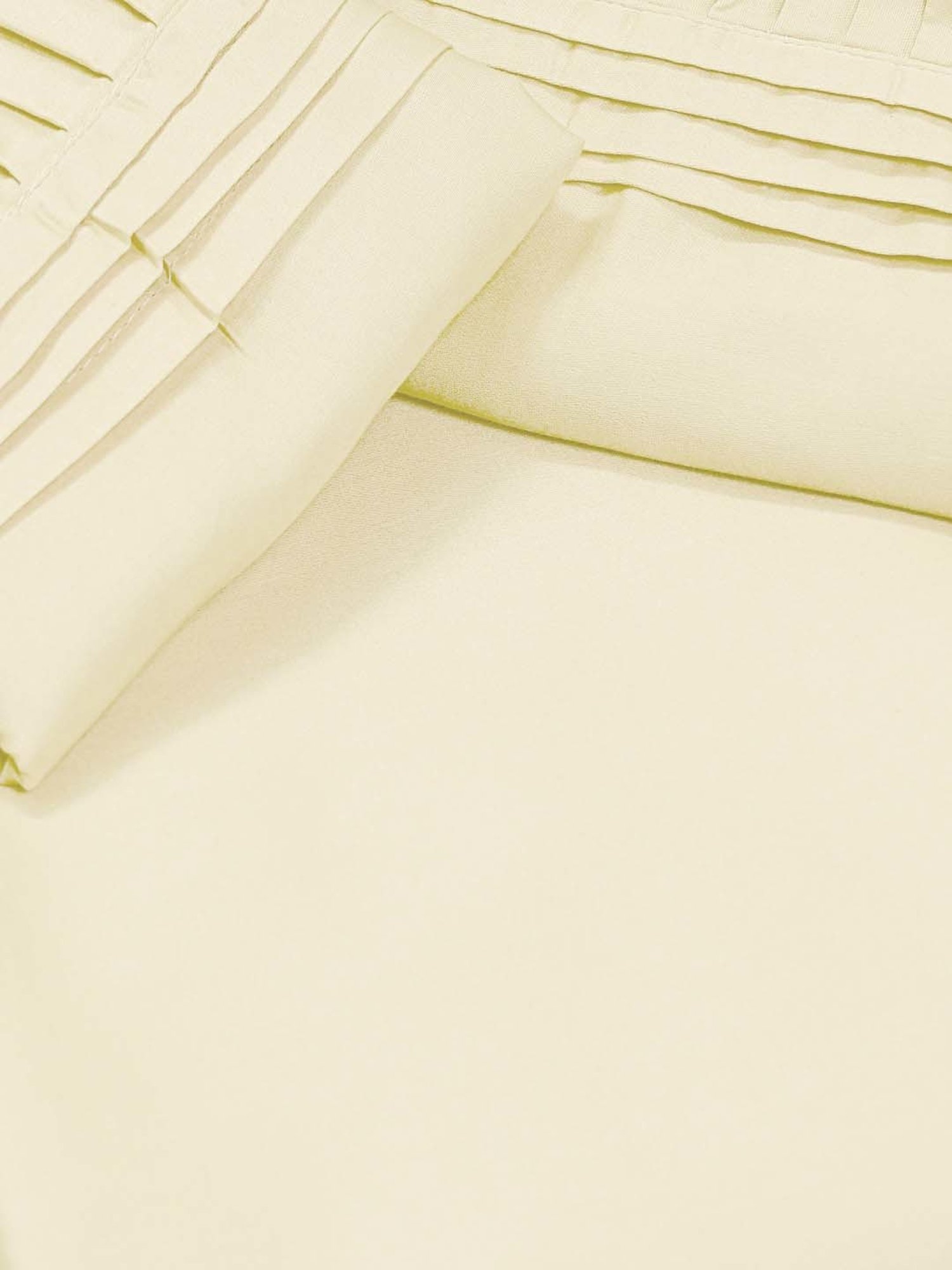 Saral Home Easy Living Ivory Cotton Queen Bed Sheet With Pillow Covers