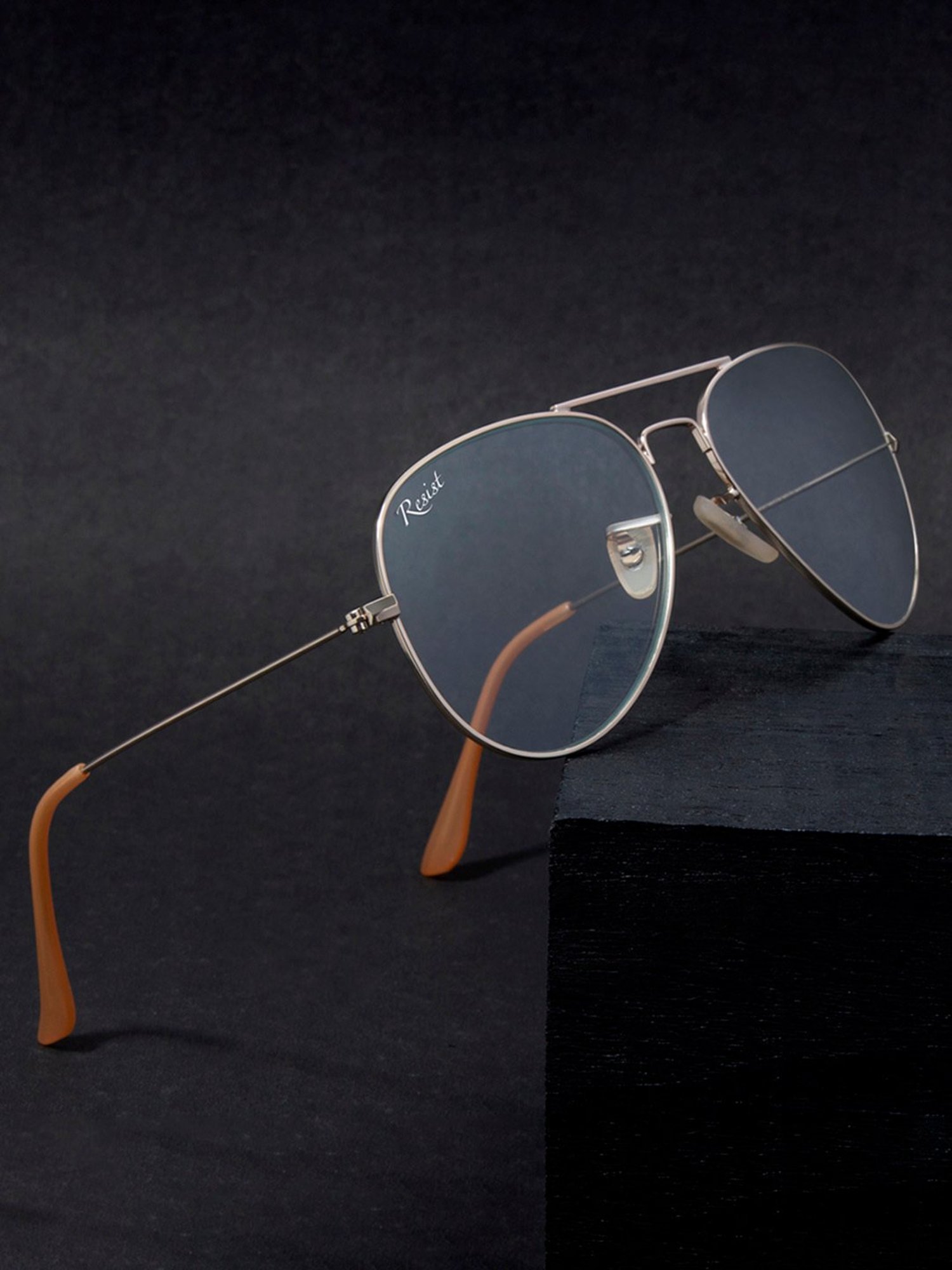 Resist Eyewear Clear Aviator UV Protection Unisex Sunglasses