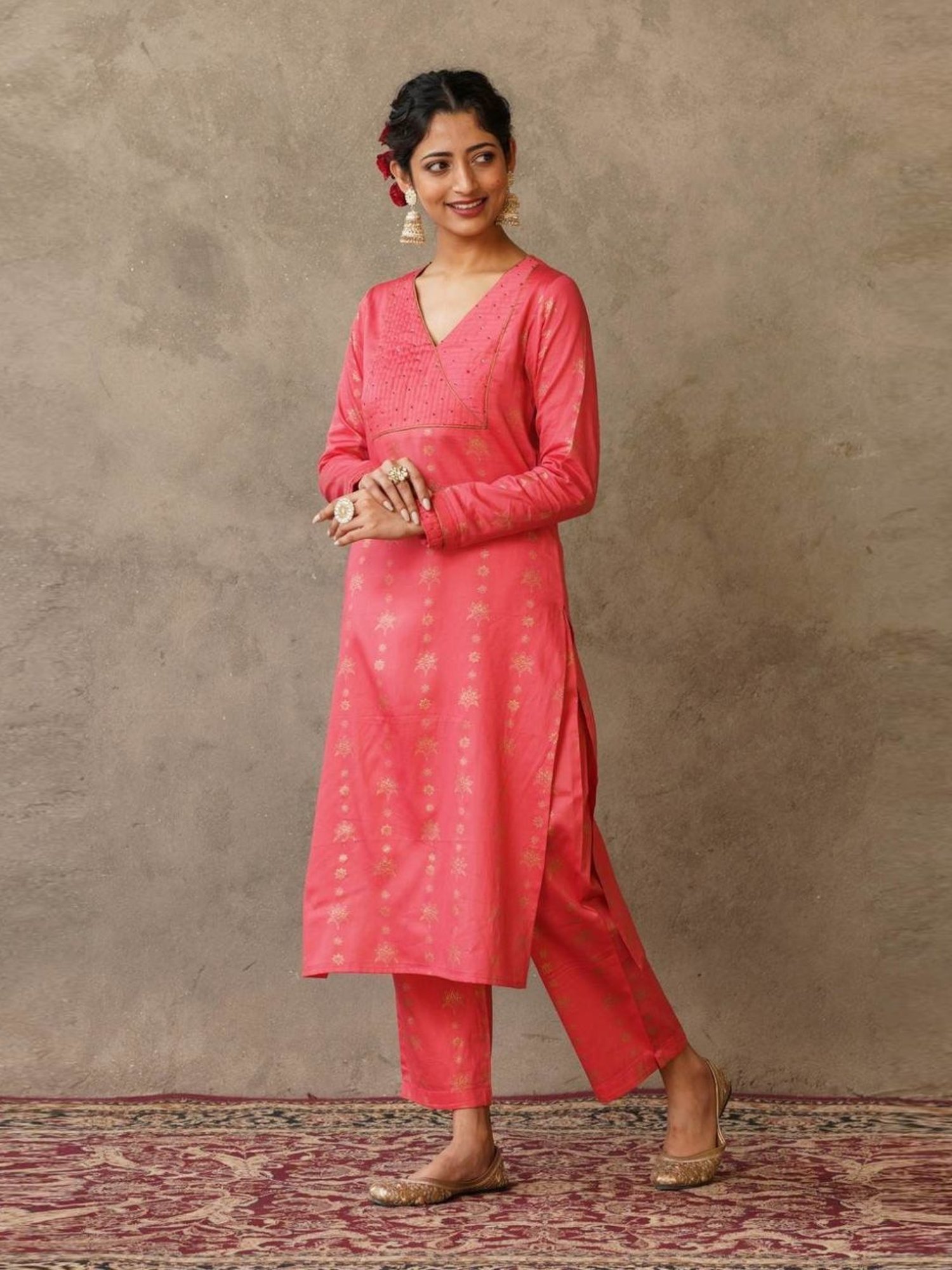 Akiso Coral Parv Straight Fit Kurta