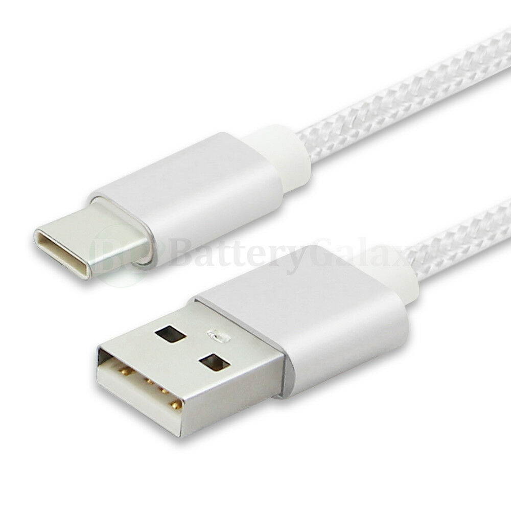 4X USB Type C 6FT Braided Nylon Charger Data Cable Cord for Android Cell Phone