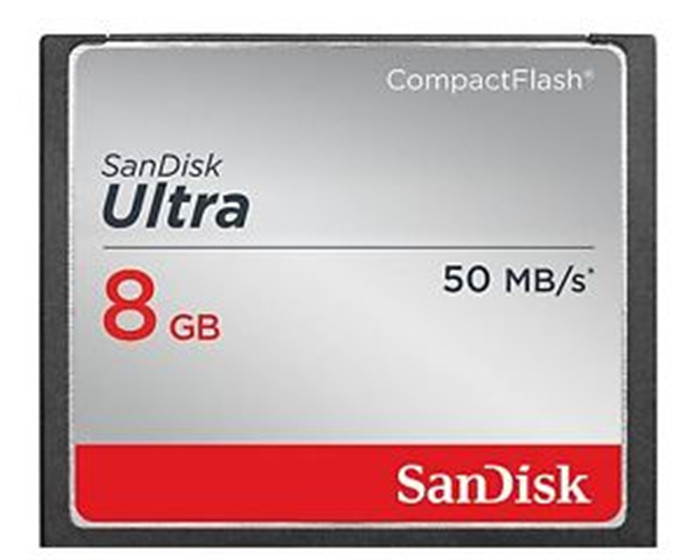 8GB Sandisk Ultra CompactFlash Memory Card 50MB/sec