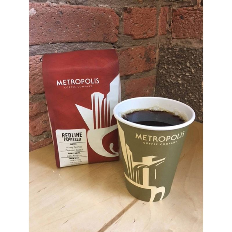 Metropolis Redline Espresso Medium Dark Roast Whole Bean Coffee - 12oz